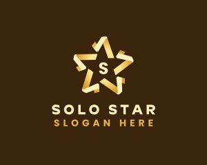 Premium Star Fold logo design