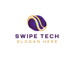 Global Sphere Tech Wave logo design