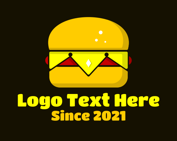 Cheeseburger logo example 4