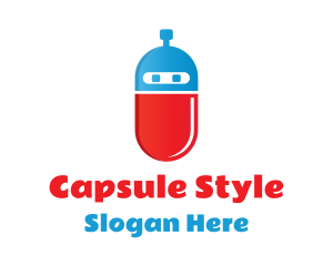 Robot Capsule Tech logo design