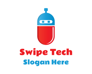 Robot Capsule Tech logo design