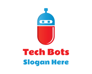 Robot Capsule Tech logo design