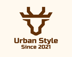 Geometric Minimalist Buffalo logo