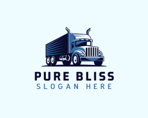 Trucking Cargo Transport logo design