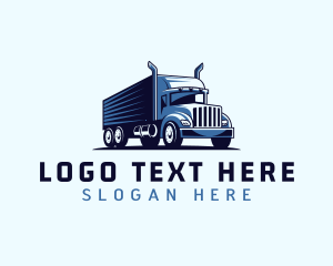 Truck - Trucking Cargo Transport logo design