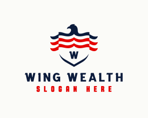 USA Eagle Wings logo design