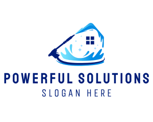 House Cleaning Pressure Washer logo design