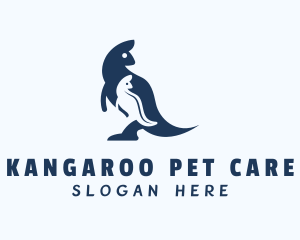 Blue Kangaroo & Joey logo