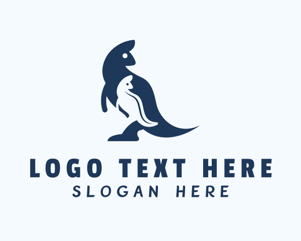 Kangaroo logo example 2