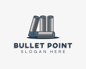 Shotgun Bullet Ammunition logo design