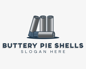 Shotgun Bullet Ammunition logo design