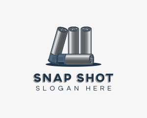 Shotgun Bullet Ammunition logo design