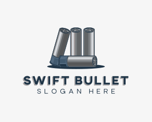 Shotgun Bullet Ammunition logo design