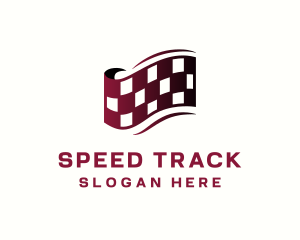 Race Car Flag logo design