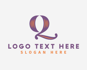 Lettering - Stylish Calligraphy Letter Q logo design