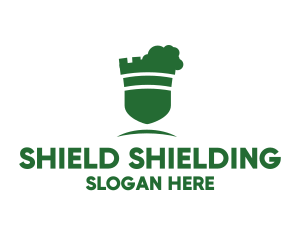 Green Castle Garden Shield  logo