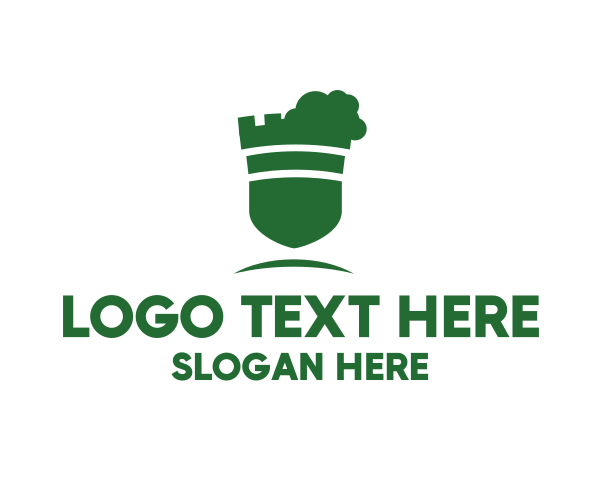 Green Shield logo example 4