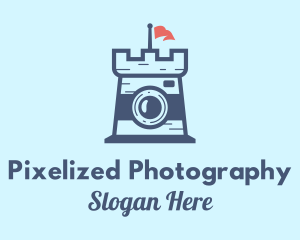 Sand Castle Camera  logo design