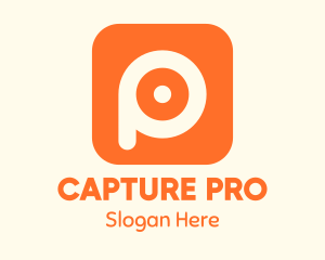 Orange Photo Editing App logo design