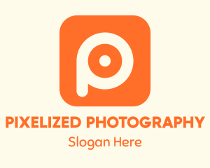 Orange Photo Editing App logo design