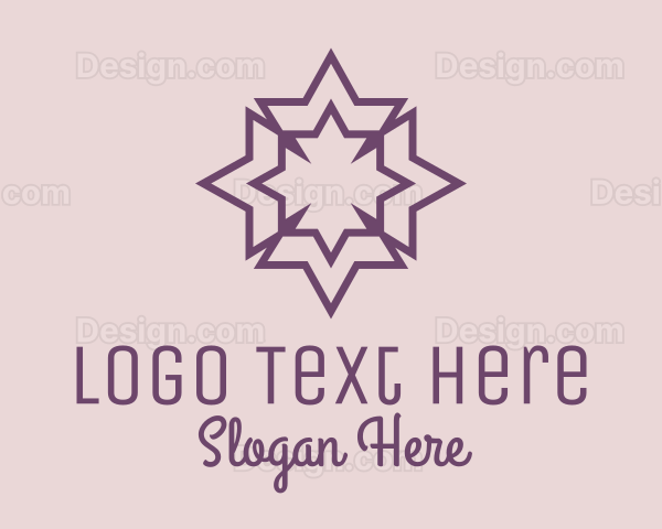 Geometric Decorative Star Logo