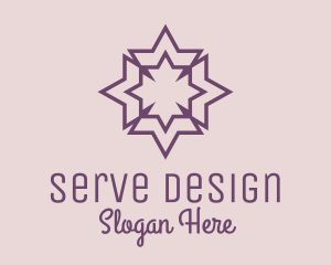 Geometric Decorative Star  logo design