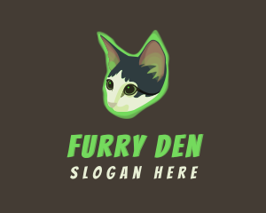 Glowing Cat Animal logo