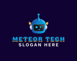 Toy Tech Robot Data logo design