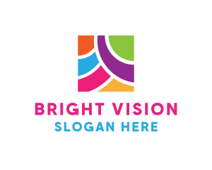 Colorful Bright Square logo design