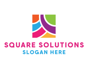 Colorful Bright Square logo design