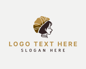 Croissant Woman Hat logo