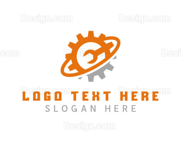 Industrial Wrench Gear Logo