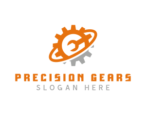 Industrial Wrench Gear  logo design