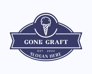 Sweet Ice Cream Cone logo design