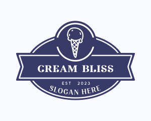 Sweet Ice Cream Cone logo design