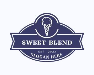 Sweet Ice Cream Cone logo design