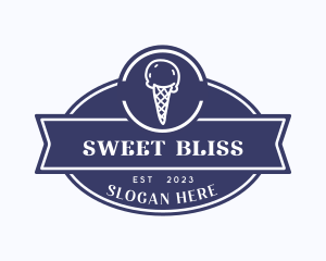 Sweet Ice Cream Cone logo