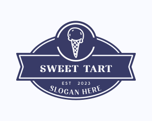 Sweet Ice Cream Cone logo design