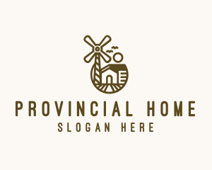 Farm Barn Windmill logo design