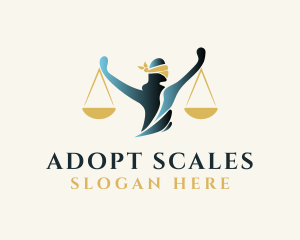 Legal Justice Scales logo design