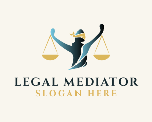 Legal Justice Scales logo design