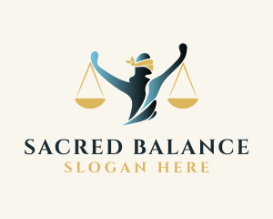 Legal Justice Scales logo design