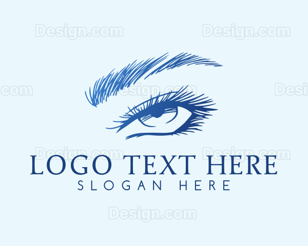 Luxury Eyelashes Fashion Logo