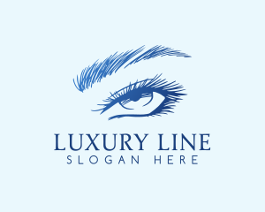 Luxury Eyelashes Fashion logo design