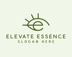 Geometric Eye Letter E logo design