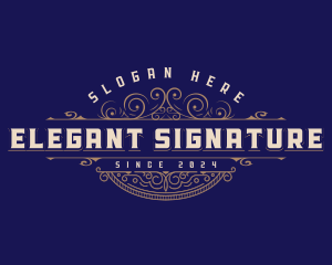 Luxury Elegant Ornament logo design