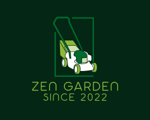 Gardener Lawn Mower logo design