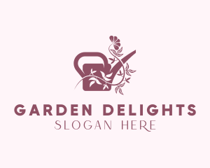 Gardener Watering Kettle logo design