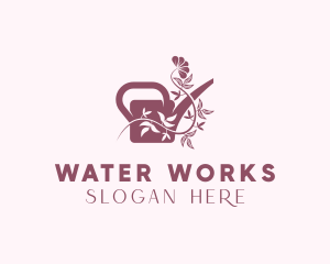 Gardener Watering Kettle logo design