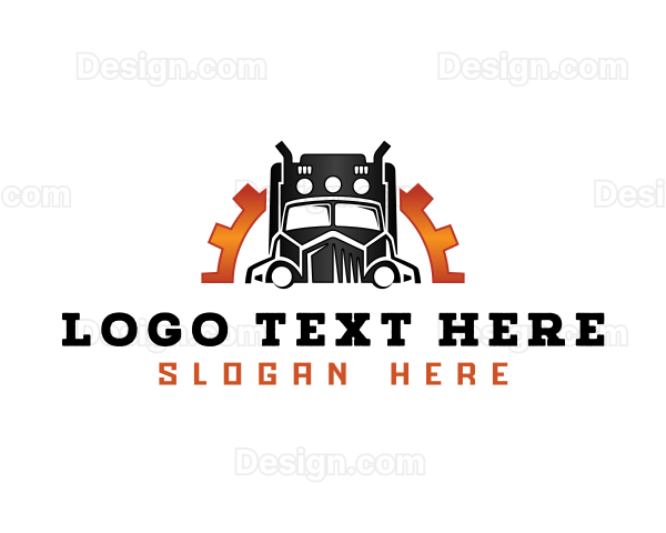 Trailer Truck Cargo Logo